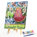 Summer Oil Paint By Numbers DIY Handpainted on Canvas Wall Art Picture Crafts