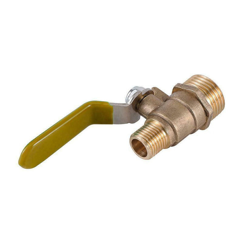1/2" to 1/4" Male Brass Ball Valve Shut Off Switch And Fitting Male Female P5K7