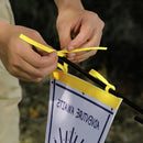Camping Tent Bunting Pennant Outdoor Scene Layout Triangle Hanging Flag (E)