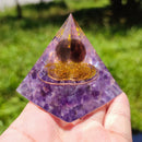 Energy Generator Orgone Pyramid Crystal Jewelry Yoga Meditation Stone (A) Newly
