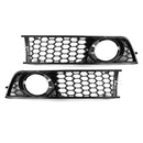 Front Bumper Bottom Side Fog Lights Lamp Grid Covers for A