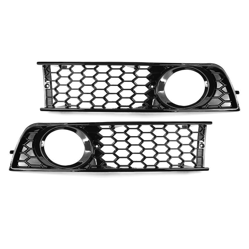 Front Bumper Bottom Side Fog Lights Lamp Grid Covers for A