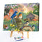 #A Railing Bird Oil Paint By Numbers Kit DIY Acrylic Painting on Canvas Frameles