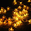 50LED 9.5m Solar Cherry Blossom String Light Decorative Lamp (Warm White) Newly