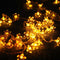 50LED 9.5m Solar Cherry Blossom String Light Decorative Lamp (Warm White) Newly