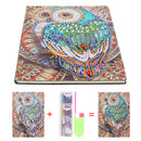 DIY Owl Special Shaped Diamond Painting 50 Pages A5 Sketchbook Drawing Book Gift