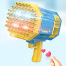 #A 69 Holes Bubbles Machine Kids Toys LED Light Blower Children Birthday Gifts