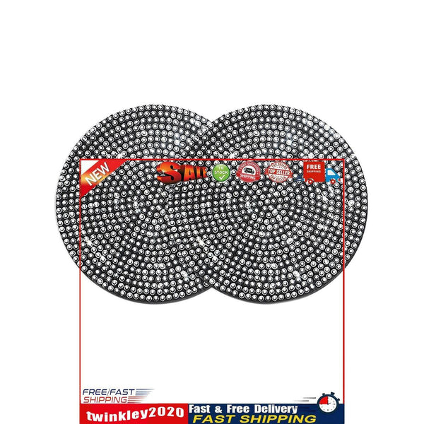 Silicone Round Non-slip Coaster - Car Accessory & Shinning Decor (White) Newly