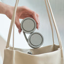 Silent Cooling Hanging Neck Fan Leafless Sport Travel Personal Fans (Grey)