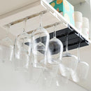 Wine Glass Rack Cabinet Stemware Holder Hanger Kitchen Organizer (White)