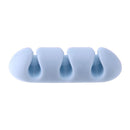 Mini Adhesive Ethernet Charging Data Earphone Cable Organizer Tool(Blue)