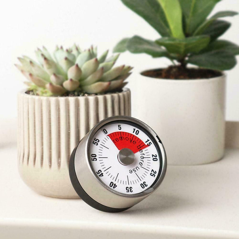 Portable Kitchen Timer Cooking Wind Up Timer Alarm Clock Stopwatch P9F0