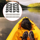 10pcs C Type Deck Rope Buckles Kayak Humpback Handle Buckle with Screws Kit
