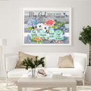 5D Diamond Painting Board Flower Full Round Drill DIY Wall Art Home Decor G