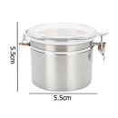 Stainless Steel Round Thicken Sealed Can Nut Tea Buckle Storage Jar (60ml)