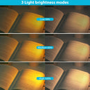 Book Night Reading Light - USB Rechargeable Clip-on Mini LED Lamp (Pink)