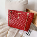 Ladies Shoulder Chain Handbag PU Leather Shopping Top-handle Bag Large Totes