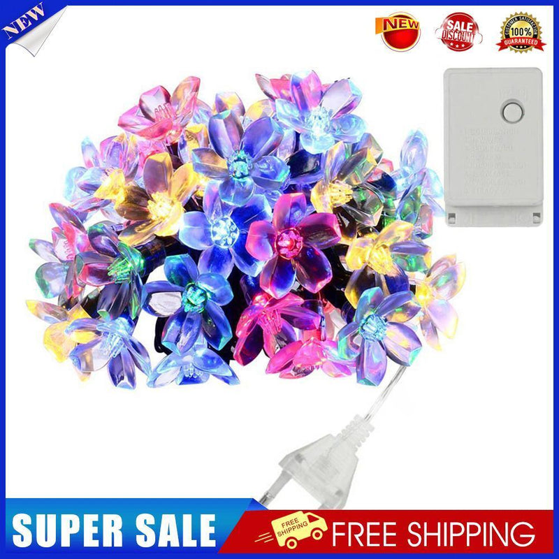 10m 100 LED Waterproof Cherry Blossom Fairy Light String (Color Light EU)