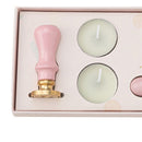 Fire Paint Stamp Set Exquisite Gift Box Wax Seal Kit for Envelope Decorations
