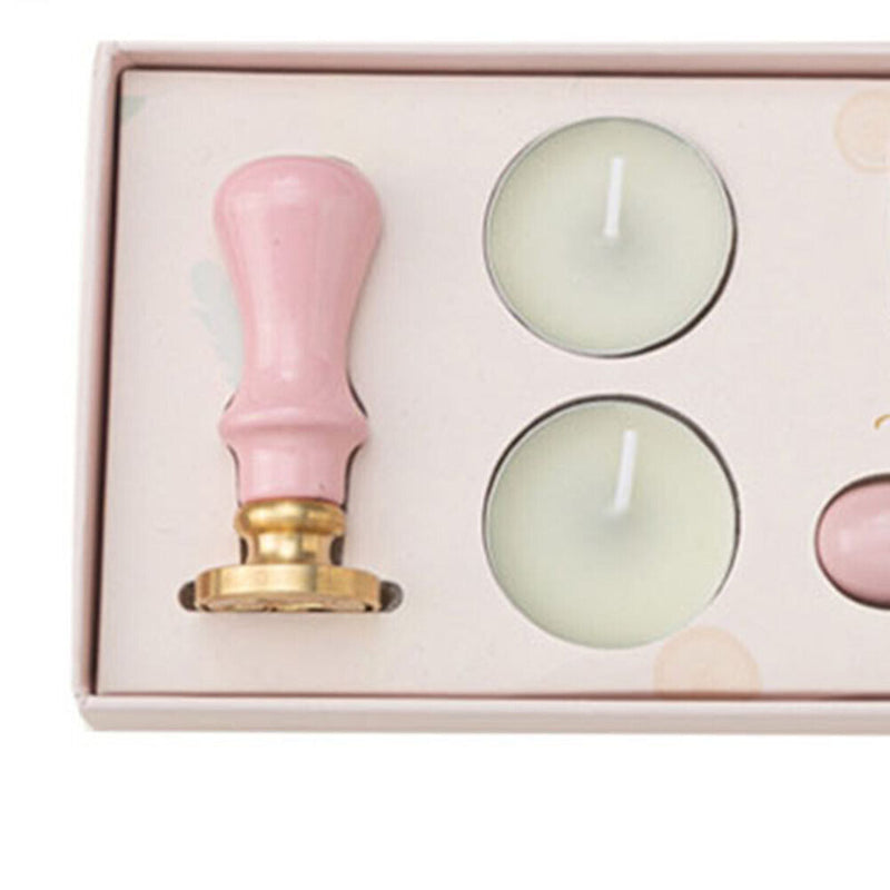 Fire Paint Stamp Set Exquisite Gift Box Wax Seal Kit for Envelope Decorations