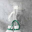 2Pcs Hooks Punch-free Curtain Rod Clip Hook Shower Curtain Rod Hanging Holder`