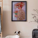 Diamond Paint Partial Special Drill Top Hat Lady Rhinestone Picture (Y070) Newly