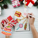 10pcs Cartoon Greeting Cards Pendants Diamond Painting Single Side Special Shape