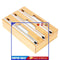 #A Foil Wrap Cutting Box Bamboo Wood Wrap Dispenser Cutter Home Kitchen Utensils