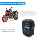 Waterproof Motorcycle TPMS Tire Pressure Monitoring System with External Sensors