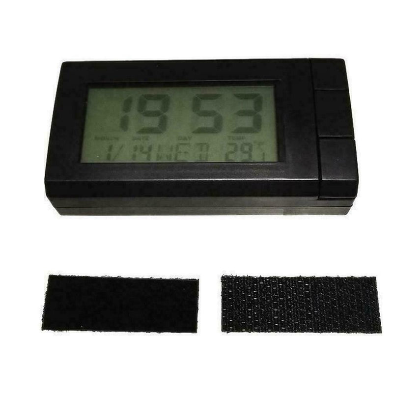 2 in 1 LED Digital Car Time Clocks Thermometer Temperatures Backlight Auto H2N4