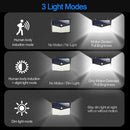 2pcs 208LED Solar Power PIR Motion Sensor Wall Light Outdoor Garden Lamp Newly