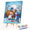 Oil Paint By Numbers Blue Cat Coloring Picture Drawing