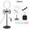 Dimmable Bluetooth Dual Phone Brackets Selfie Video Light Kit LED Ring Light