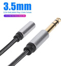 6.35mm 1/4"" Male to 3.5mm 1/8"" Female Audio Adapter Cable for Amplifier