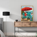 Beach Recliner Colouring Oil Canvas Picture DIY Hand Painted Paint By Number Kit