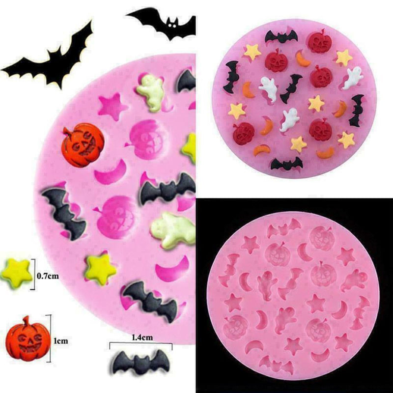 Halloween Pumpkin Bat Chocolate Cake Silicone Mold Mold Kitchen L6C0 U6H1