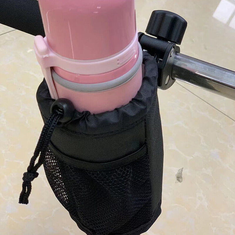 Adjustable Baby Scroller Drink Insulation Kettle Pouch Bag Bike Water Bottle Bag