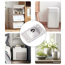 4pcs Stainless Steel Self-Adhesive Universal Pulley Caster Pulleys (White) Newly