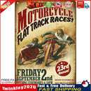 Weatherproof Retro Chic Motorcycle Sign Iron Painting Wall Drawing (1) Newly