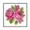 Counted Pink Rose Partial Embroidery 14CT DIY Cross Stitch Art Canvas Kit