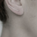 Unique Minimalist Jewelry Women Ear Stud Copper Line Simple U Earrings Geometry