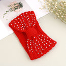 Headwear Winter Turban  Rhinestone Crochet Hair Band  Bead Knit Headband