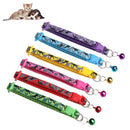 Fabric Camouflage Necktie Camo Neck Strap Pet Collar Bell Necklace Kitten Chain