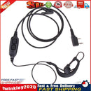 2 Pin Dual PTT Earpiece Headset Mic for Baofeng UV-82 UV-8D Walkie Talkies Newly