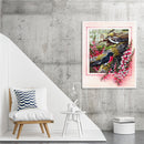 Flower Bird Oil Paint By Numbers Kit DIY Drawing Picture for Adults Home Decor