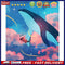 Whale in Cloud DIY Oil Paint By Numbers Paintwork for Kids Adults No Frame