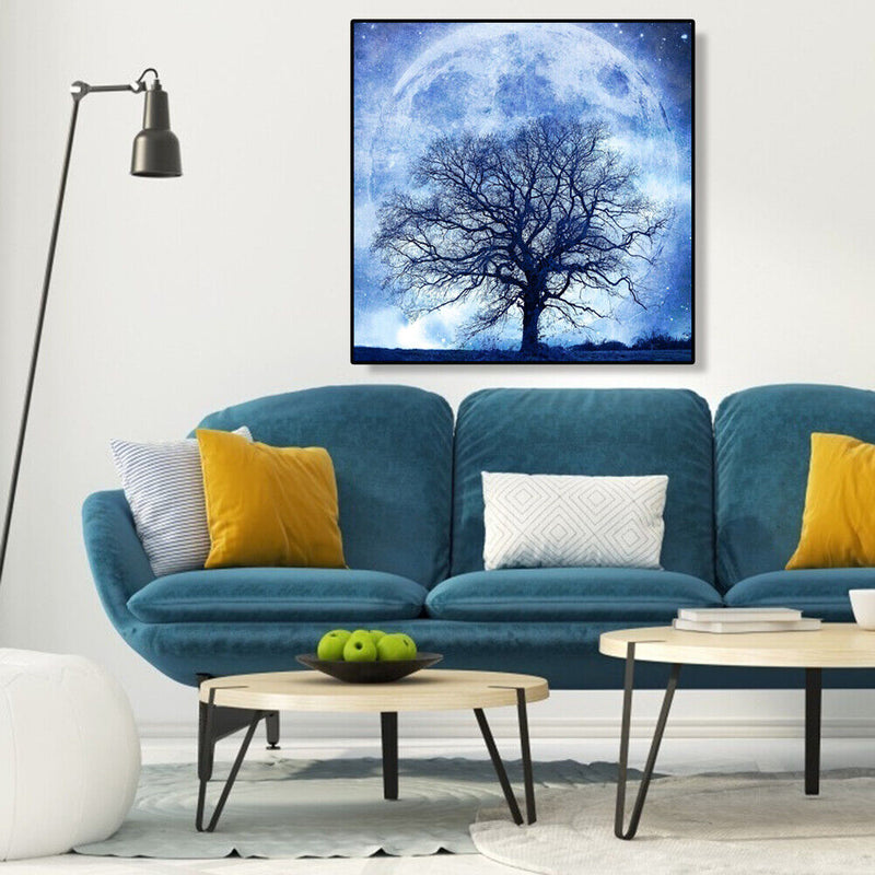 5D DIY Diamond Painting Full Drill Rhinestone Tree Moon Embroidery (K972)