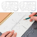 Math Measuring Stencil Geometric Ruler Drawing Templates Function Drawing Tool