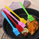 Seasoning Silicone Brush Non-stick Basting Pastry Kitchen BBQ Brush (Blue)
