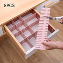 DIY Drawer Divider Household Storage Box Partition Board (8pcs Light Pink)